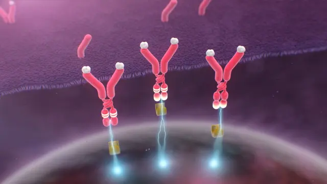 FMS-like tyrosine kinase in an explainer animation for Xospata, created by Lampyon