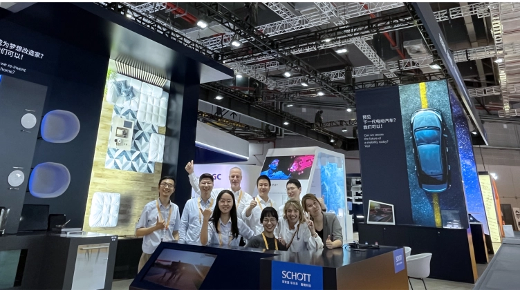Schott's team at CIIEat the booth created by Lampyon